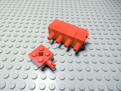 Lego 5 Steine 2x2 rot mit Pin und Achsloch 6232 Set 75171 9302 20006 4860