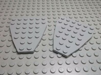 Lego 2 Platten für Boot 6x7 althellgrau 2625 Set 6558 7141 10030 6773 4403