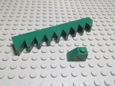 Lego 10 Negativ Steine 45 Grad 1x2 dunkelgrün 3040 Set 10194 9457 7754 7097