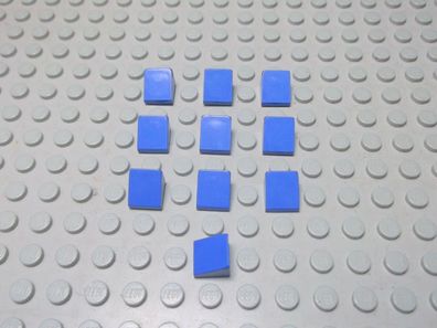 Lego 10 Dachsteine blau 1x1 30 Grad 50746 o. 54200 Set 7939 5767 5771 7994