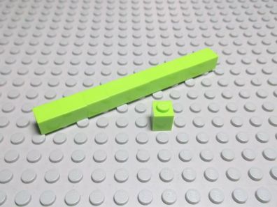 Lego 10 Basic Steine 1x1 hoch lime hellgrün Nummer 3005