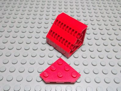Lego 10 Platten 3x3 diagonale Ecke rot 2450 Set 8812 8440 8858 10221 1054