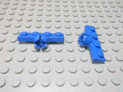 Lego 2 Kupplungen Mutter 1x4 blau kurz 3183c Set 2234 6586