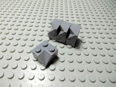 Lego 4 Schrägsteine 2x2 neudunkelgrau 45 Grad innen Schräg glatt 3046b Set 7705