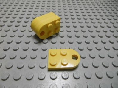10 Lego Platte Platten 2x3 Kupplung mit Loch blau NEU 3176 