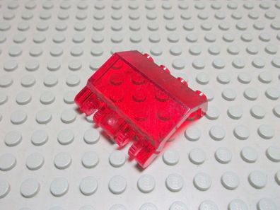 Lego 1 Scharnier Panel 2x4x3 transparent rot 2 Finger 44572 Set 7690 4746 7644