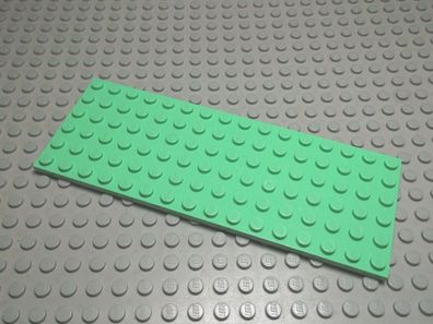Lego 1 Platte flach mediumgrün hellgrau 6x16 3027