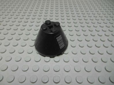 Lego 1 Kegel 4x4x2 schwarz beklebt 3943bpb04 Set 7702