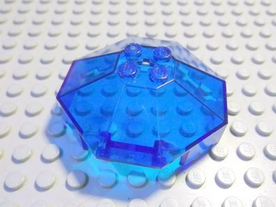 Lego 1 Windschutzscheibe 6x6 Kreuzloch transparent dunkelblau 2418b
