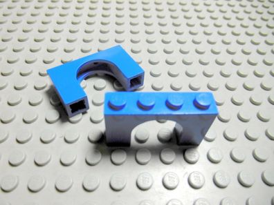 Lego 2 Bögen Steine 1x4x2 blau 6182 Set 4258 4178 5874 5810