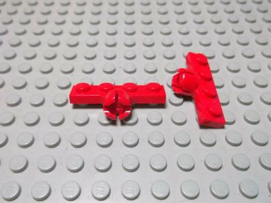 Lego 2 Kupplung Mutter 1x4 rot Kreuz kurz 3183c Set 540 547 1662