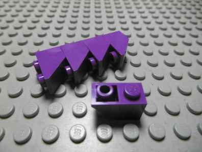 Lego 5 Negativ Steine 1x2 45 Grad lila 3665 Set 4518 7825 4179 7837