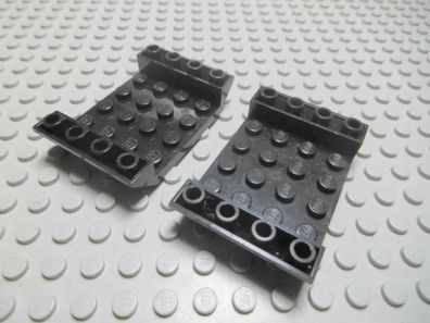 Lego 2 Schrägsteine negativ 45 Grad 6x4 ohne Löcher schwarz 30283 Set 6774 769