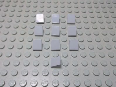Lego 10 Dachsteine neuhellgrau 1x1 30 Grad 50746 o. 54200 Set 10185 9474 10219