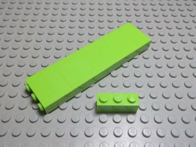 Lego 10 Basic Steine 1x3 hoch lime hellgrün 3622 Set 8707 7070 31007 8186