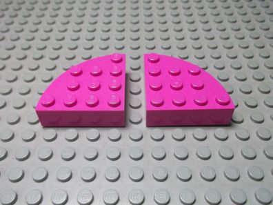 Lego 2 Viertelsteine 4x4 Dick dunkelrosa 2577 Set 3942