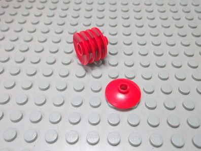 Lego 5 Schüssel rot 2x2 mit Loch 4740 Set 8487 4708 8424 9497
