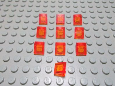 Lego 10 Dachsteine transparent orange 1x1 30 Grad 50746 o. 54200 Set 4413 7898