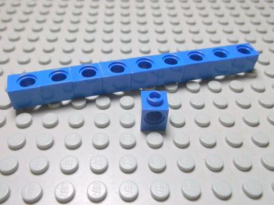 Lego Technic 10 Lochsteine blau 1x1 6541 Set 3051 4561 5893 4993