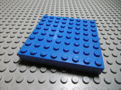 Lego 1 blaue dicke Bauplatte 8x8 4201 Set 6600