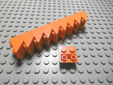 Lego 10 Negativ Steine 45 Grad 2x2 orange 3660 Set 3834 7686 10233 71016