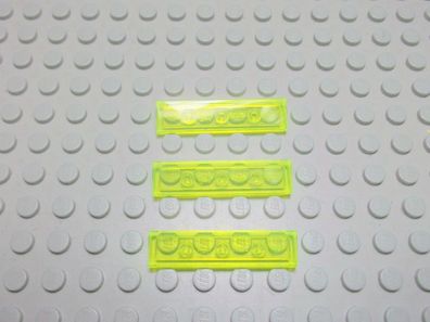 Lego 3 Fliesen 1x4 transparent neongrün 2431 Set 75024 79119 309231 70163
