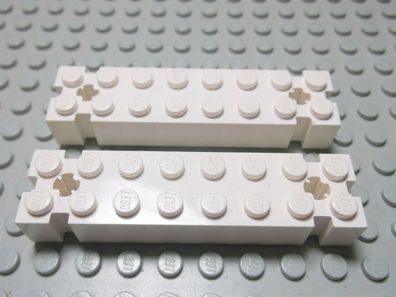 Lego 2 Technic Steine Achsloch 2x8 weiß 30520 Set 3433