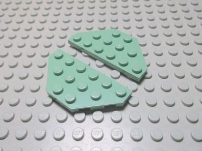 Lego 2 Platten 3x6 2x diagonale Ecken Sand Grün 2419 Set 1195 7300 7308 1414 7311