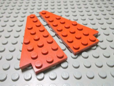 Lego 1 Paar Flügelplatten 4x8 dunkelorange Rechts 3934 Links 3933 Set 4507