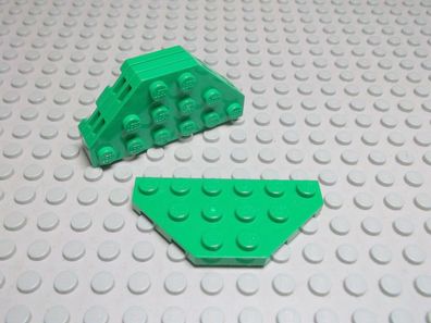 Lego 4 Platten 3x6 2x diagonale Ecken grün 2419 Set 9747 3804 6862 2162