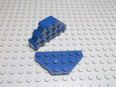 Lego 4 Platten 3x6 2x diagonale Ecken dunkelblau navyblau 2419 Set 8971 7678