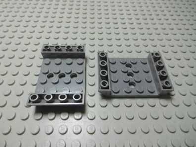Lego 2 Steine negativ 45 Grad 6x4 neudunkelgrau 3 Löcher 60219 Set 8087 60078 60