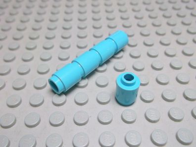Lego 5 Runde hohle medium azurblau Steine 1x1 3062b Set 4206 3183 41004 3942