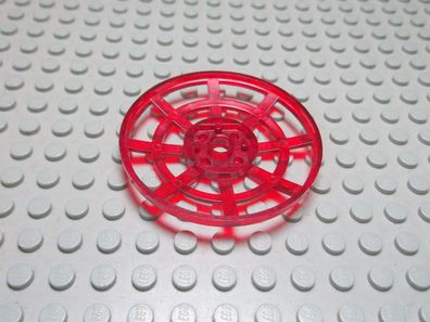 Lego 1 Radar Schüssel Gitter 6x6 transparent rot innen Eckig 4285b Set 6771