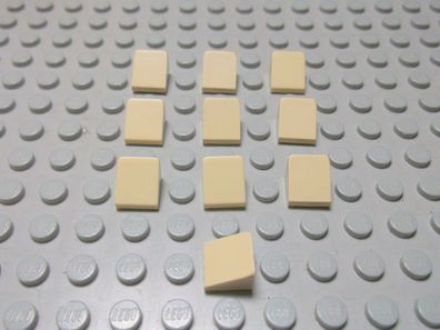 Lego 10 Dachsteine tan beige 1x1 30 Grad 50746 o. 54200 Set 30052 9463 10214