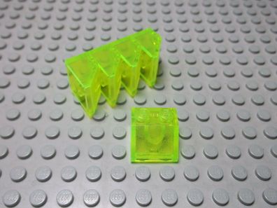 Lego 5 Schrägsteine 2x2 45 Grad transparent neongrün 3039 Set 6600 6617 4610