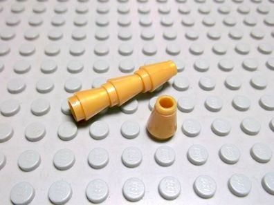 Lego 4 Kegel 1x1 pearl gold 4589 Set 7586