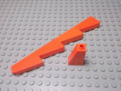 Lego 5 Schrägsteine 75 Grad 2x1x3 orange 4460a Set 3827 7991 4093