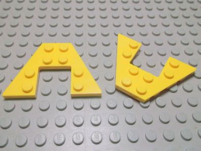 Lego 2 Keil Flügel Platten gelb 4x6 47407 Set 7044