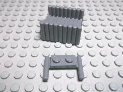 Lego 10 Plättchen 1x2 Doppelgriff neudunkelgrau 3839b Set 6243 10179 3817 322