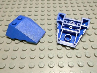 Lego 2 Keile 4x4 blau Positiv Cockpit 48933 Set 8106 75002 7066 8189 7871