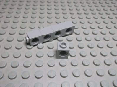 Lego Technic 5 Lochsteine in althellgrau 1x1 6541 Set 4708 4098 7033 8480