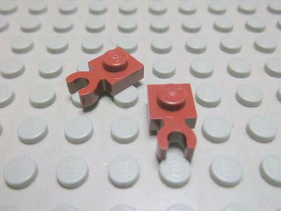 Lego 2 Platten 1x1 Clip neubraun 4085d Set 70229 21106 10245