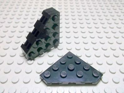 Lego 4 Platten 4x4 diagonale Ecke schwarz 30503 Set 7707 9459 10188 6211