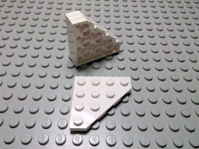 Lego 4 Platten 4x4 diagonale Ecke weiß 30503 Set 3063 5619 6207 7665