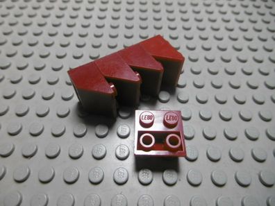 Lego 5 Negativ Steine 45 Grad 2x2 dunkelrot 3660 Set 7475 10215 7665 7092