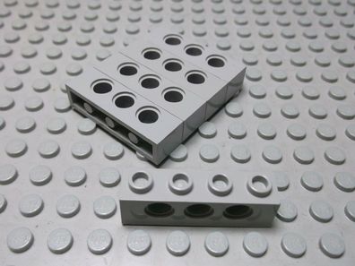 Lego Technic 5 Lochsteine 1x4 althellgrau 3701 Set 4483 8479 8438 8480
