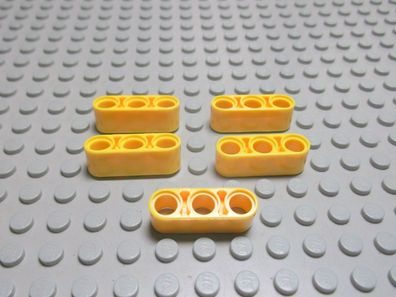 Lego 5 Technic Balken Liftarm 3 gelb 32523 Set 8258 8419 8453 8053