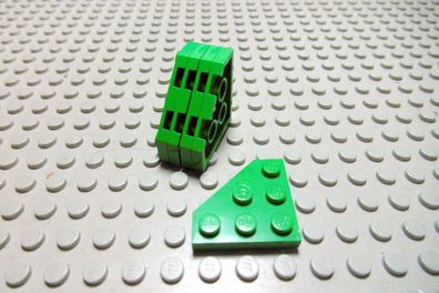 Lego 5 Platten 3x3 diagonale Ecke grün 2450 Set 8456 8479 9735 7171 21301