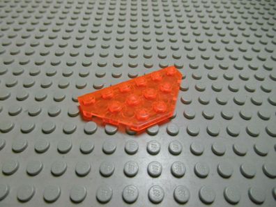 Lego 1 Platte 3x6 2x diagonale Ecken Transparent Neonorange 2419 Set 7257